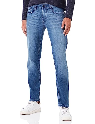 Camel Active Herren Slim Fit Jeans Hose Madison Jeans ,Dunkelblau mit Wascheffekten (Indigo),36W / 32L von camel active
