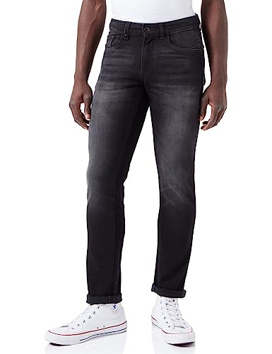 camel active Herren Slim Fit Madison Stretch Jeanshose Hose, Schwarz (Asphalt - 88), 35W / 32L von camel active