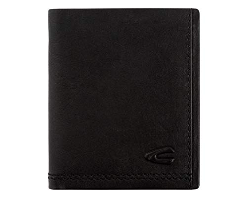 camel active Osaka Herren Geldbörse Klein Querformat RFID Leder Klein Schwarz von camel active