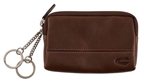 camel active, Schlüsseletui, Herren, Schlüsselmäppchen, Schlüsselring mit Karabiner, Schlüsselanhänger , Tokyo, Braun, 12x2x8 von camel active