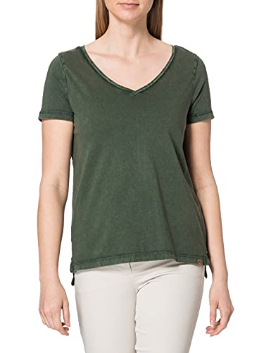 Camel Active Womenswear Damen 3096295T58 T-Shirt, Dunkel Olive, M von camel active