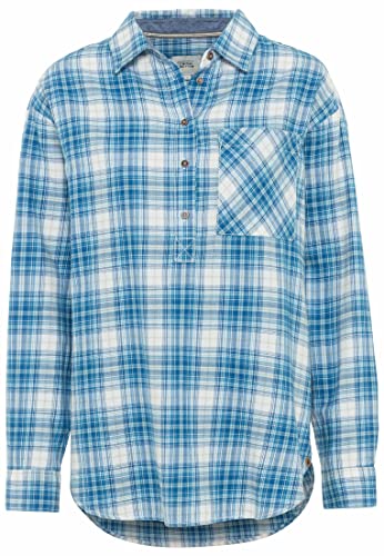 Camel Active Womenswear Damen 3097307s05 Bluse, Skyblue Check, XS Camel Active Womenswear Damen 3097307s05 Bluse, Skyblue Check, XS von camel active