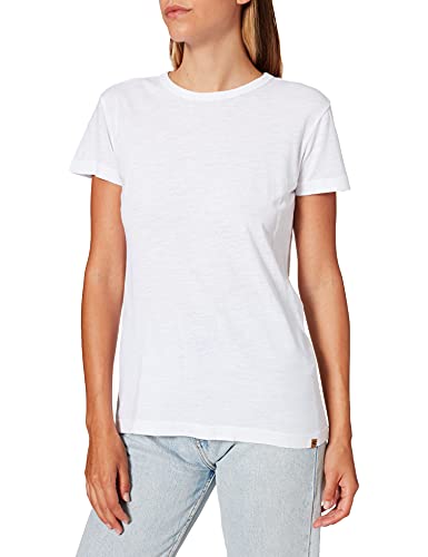 Camel Active Womenswear Damen Basic T-Shirt, Weiß, XXL von camel active