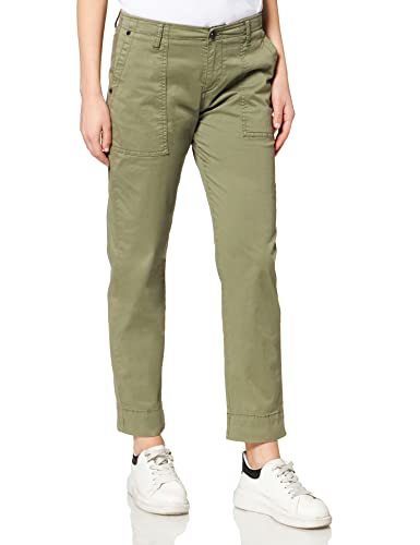 Camel Active Womenswear Damen Camel Active Womenswear Trouser, Kahki(khaki (33)), Gr. 28/30 Hose, Oliv, 28W / 30L von camel active