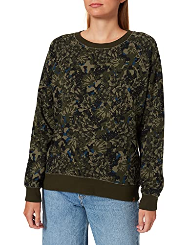 Camel Active Womenswear Damen Sweatshirt 3093216F04, AOP COBALT, XL von camel active