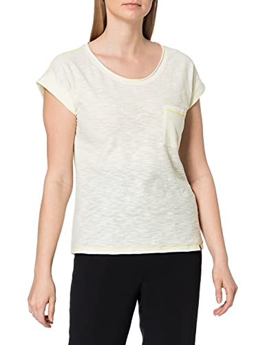 Camel Active Womenswear Damen T-Shirt 3096265S79, LEMON WHITE, XL von camel active