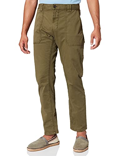 camel active Herren Chino aus Baumwoll-Mix 32 Oliv menswear-36/32 von camel active