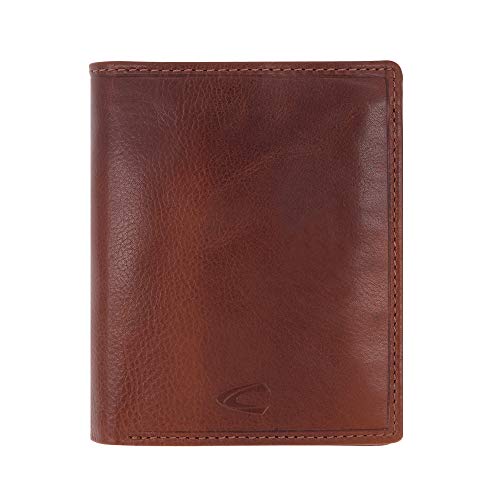 camel active Como Herren Geldbörse Hochformat RFID Leder Mittelgroß Cognac Braun von camel active