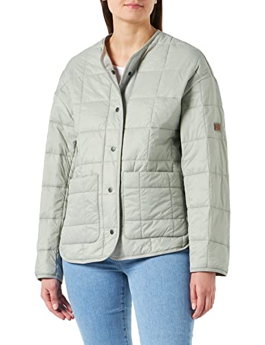 camel active Womenswear Damen Moderne Steppjacke aus recyceltem Polyester Jacket, Grün, 34 von camel active