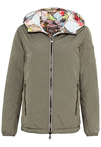 camel active Damen Wendejacke mit Kapuze Jacket, Oliv, 42 von camel active