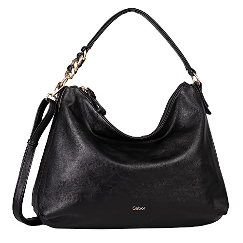 Gabor bags Anita Damen Hobo Bag Schultertasche Groß Schwarz von camel active