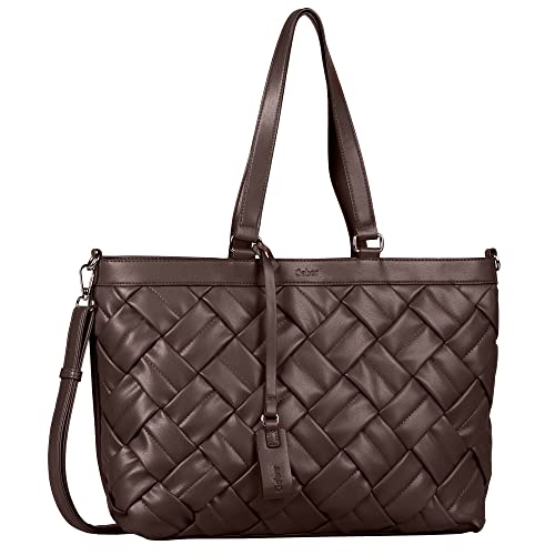 Gabor bags Bridget Damen Shopper Umhängetasche Reißverschluss Groß Braun von camel active