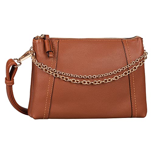 Gabor bags Jilian Damen Umhängetasche Crossbody Bag Klein Cognac Braun von camel active