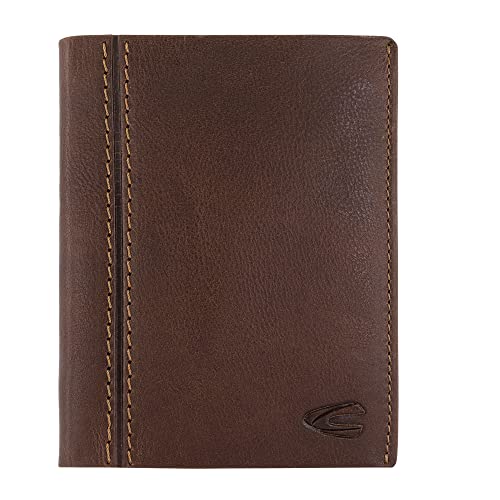 camel active Bilbao Herren Geldbörse RFID Hochformat Leder Mittelgroß Cognac Braun von camel active