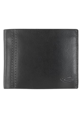 camel active Bilbao Herren Geldbörse Querformat RFID Leder Mittelgroß Schwarz von camel active