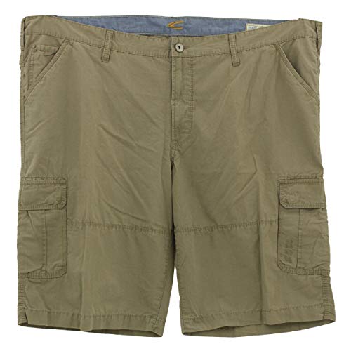 camel active, Cargo, Herren Herren Kurze Jeans Shorts Bermudas Gabardine Graubraun 52W (Herstellergröße 33) [23707] von camel active