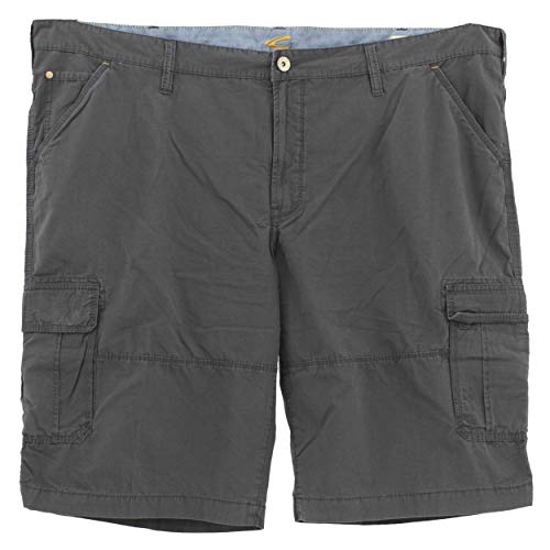 camel active, Cargo, Herren Herren Kurze Jeans Shorts Bermudas Gabardine Schiefergrau 56W (Herstellergröße 35) [23708] von camel active