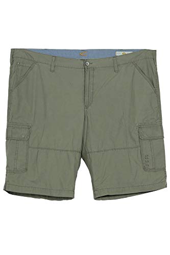 camel active, Cargo, Herren Kurze Jeans Shorts Bermudas Gabardine Hellolivegrün 50W (Herstellergröße 66) von camel active