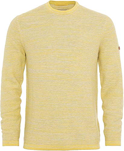 camel active, Herren Crew Neck Rundhals Pullover Pulli Feinstrick Gelb Meliert M von camel active