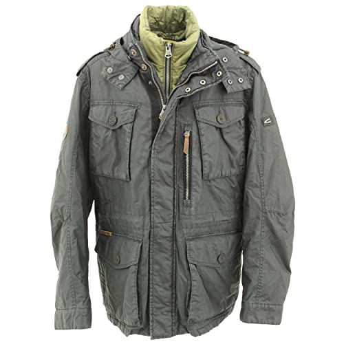 camel active, Herren Winterjacke Winterparka Teflonbeschichtet Wetterfest Anthrazit 56 von camel active