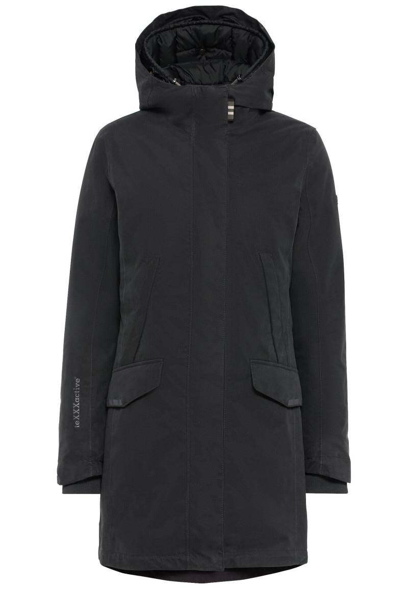 camel active - 2- in-1- teXXXactive® Funktionsjacke mit gesteppter Innenjacke black - Gr. - 36 von camel active