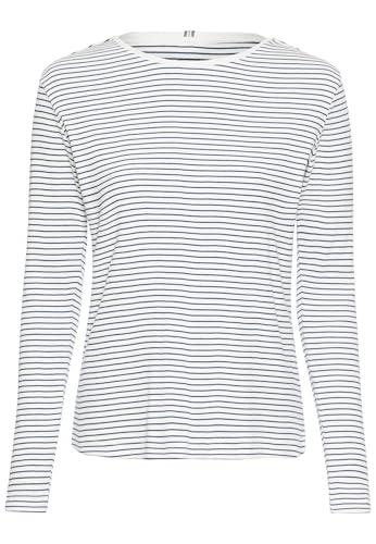 camel active Damen Langarmshirt mit Rundhalsausschnitt Indigo Streifen, Womenswear-L von camel active