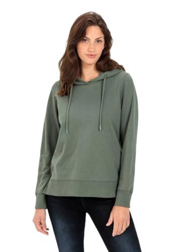 camel active Damen Sweathoodie aus Reiner Baumwolle Khaki Womenswear-L von camel active