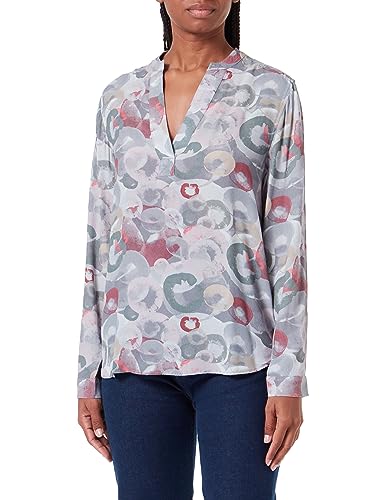camel active Damen Schlupfbluse mit Stehkragen Mehrfarbig, Womenswear-XXL von camel active