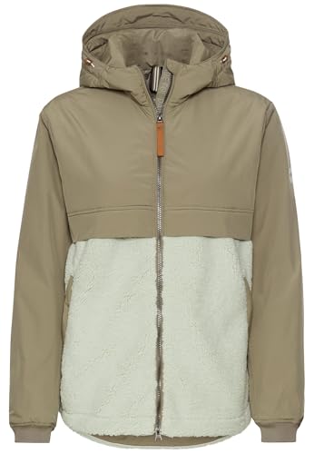 camel active Damen Teddyjacke mit Kapuze Salbei, womenswear-42 von camel active
