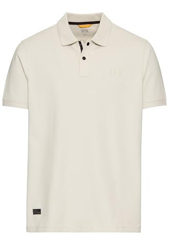 camel active Herren Kurzarm Poloshirt aus einem Baumwollmix Beige, Menswear-XL von camel active