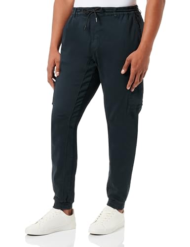 camel active Herren Tapered Fit Cargo Hose Schwarz, menswear-35/32 von camel active