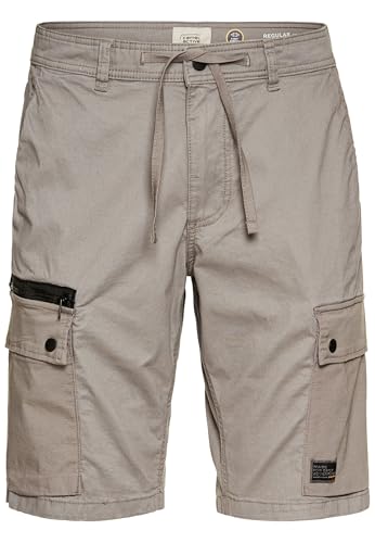 camel active Herren Cargo-Shorts mit Kordelzug und Stretch Grau, menswear-42IN von camel active