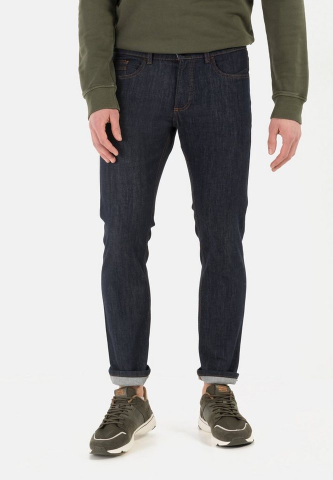 camel active 5-Pocket-Jeans Raw Denim Slim Fit von camel active
