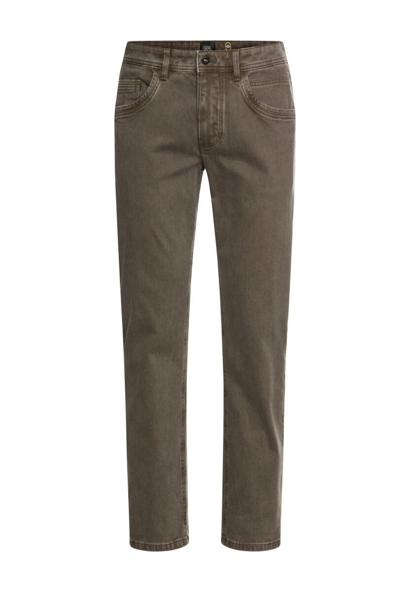 camel active - 5-Pocket Relaxed Fit Hose aus Baumwoll-Mix grün - Gr. - 38/34 von camel active