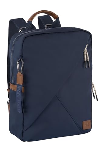 camel active Damen Aurum Rucksack mit Strukturiertem Gewebeband Dunkelblau, Womenswear-M von camel active