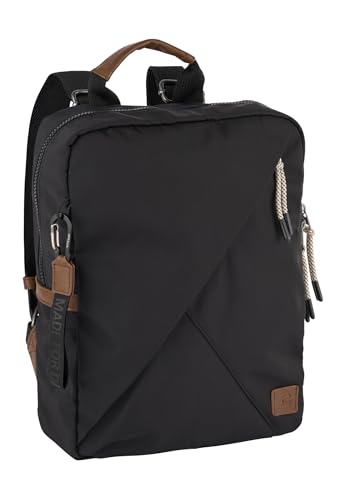 camel active Damen Aurum Rucksack aus recyceltem Nylon Schwarz, Womenswear-M von camel active