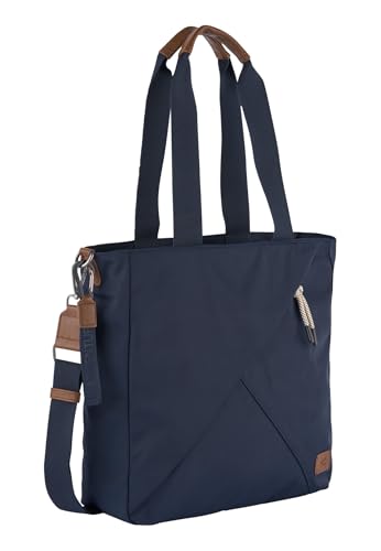 camel active Damen Aurum Zip Tote Bag mit Farbiger Stickerei Dunkelblau, Womenswear-M von camel active