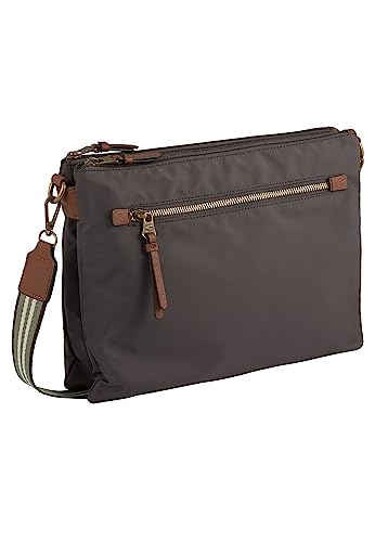camel active Damen BARI Cross Bag mit Reißverschluss-Öffnung Dunkelgrau womenswear-M von camel active