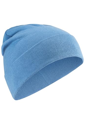 camel active Damen Leichter Beanie aus Baumwolle Blau, Womenswear-OS von camel active