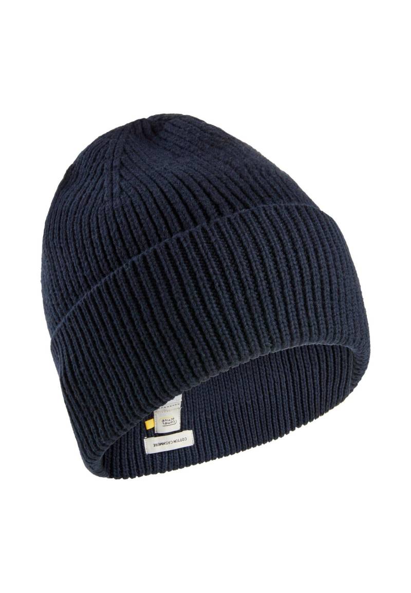 camel active - Beanie aus einem Baumwoll-Kaschmir Mix dark blue - Gr. - OS von camel active