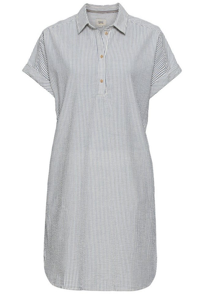 camel active Blusenkleid Gestreiftes Schlupfkleid aus leichter Baumwolle von camel active