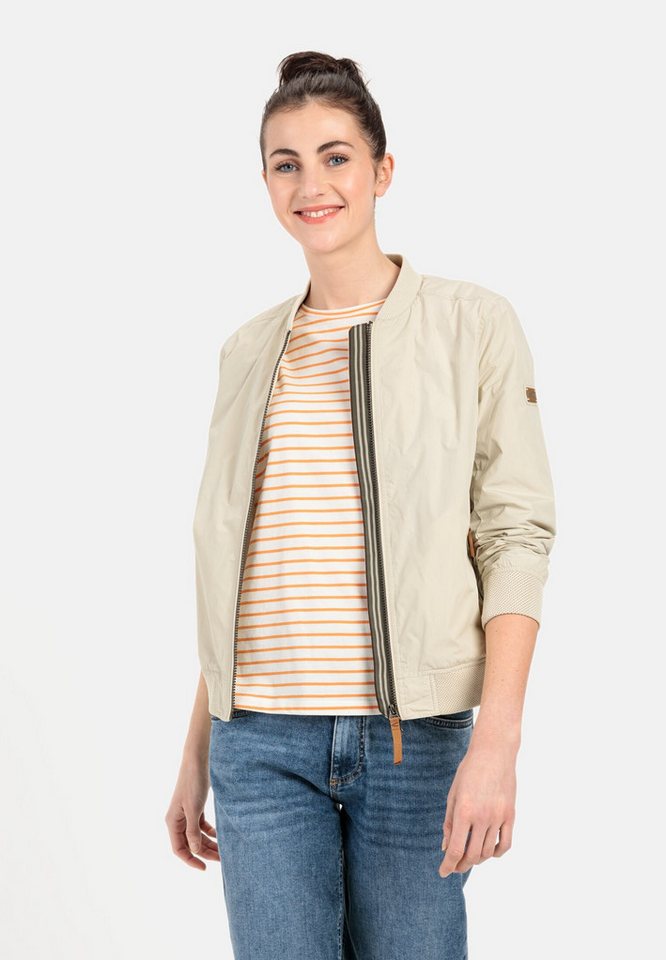 camel active Blouson aus recyceltem Polyester Markenlogo von camel active