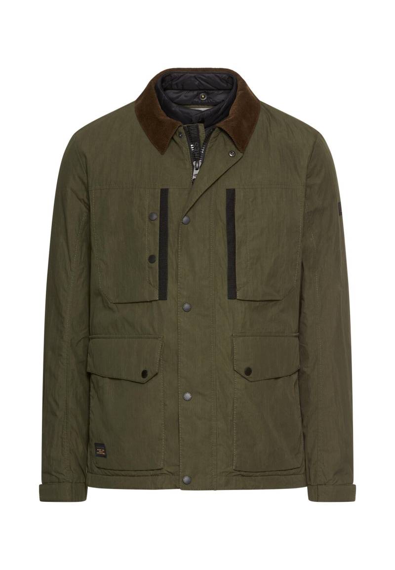 camel active - Blouson mit Hemdkragen und Fleece-Futter forest green - Gr. - L von camel active