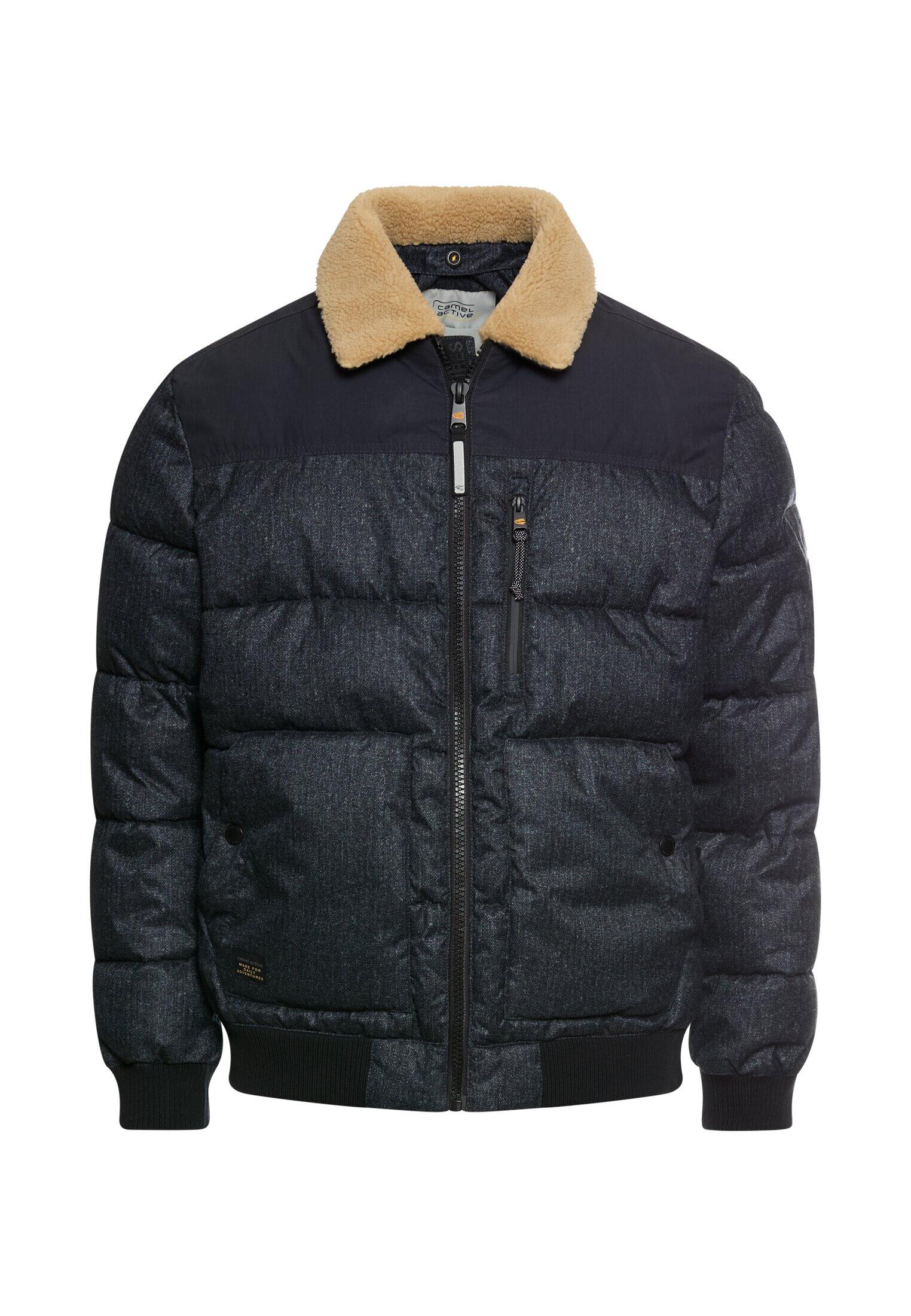 camel active - Blouson mit abnehmbarem Kragen dark navy melange - Gr. - 54 von camel active