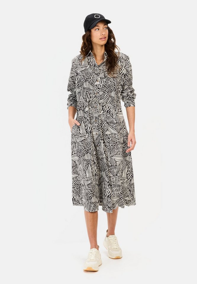 camel active Blusenkleid mit Allover-Print Langarm Hemdblusenkragen (1-tlg) von camel active