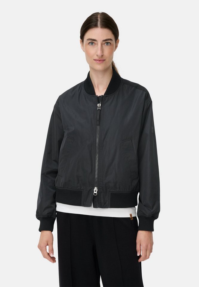 camel active Bomberjacke mit 2-Wege-Reißverschluss Langarm Stehkragen von camel active