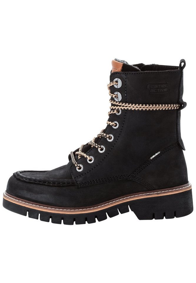 camel active Boot aus echtem Leder Schnürschuh von camel active