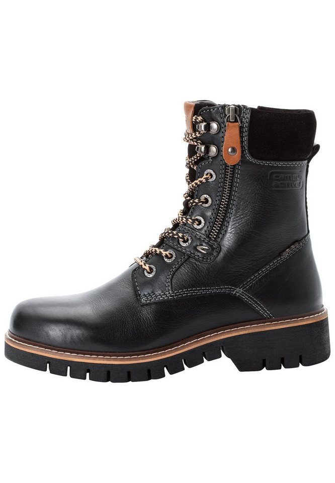 camel active Boot aus echtem Leder Schnürschuh von camel active