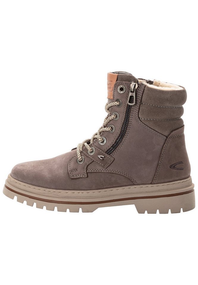 camel active Boots Tumbled Nubuk/Split DUNKELGRAU Winterboots von camel active