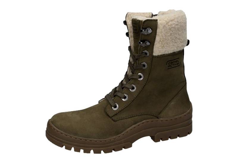 camel active CAMEL ACTIVE Damen Stiefeletten Schnürboots mit Wollschaft von camel active